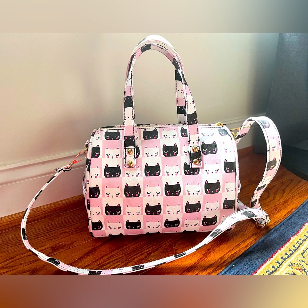 Cute kitty crossbody bag